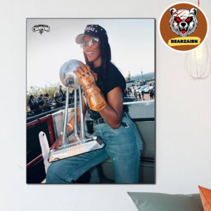 A’ja Wilson Las Vegas Aces The Inevitable A’One Thanos 2025 WNBA Champions Home Decor Poster Canvas