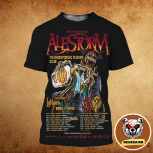 Alestorm Thunderfisting Europe 2025 Tour Schedule Rock The Kristof Presents All Over Print Shirt Alestorm Thunderfisting Europe 2025 Tour Schedule Rock The Kristof Presents All Over Print Shirt