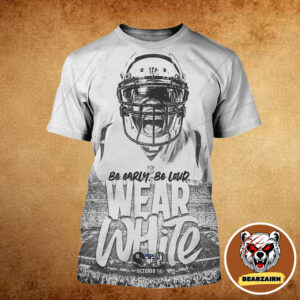 Cincinnati Bengals Vs Pittsburgh Steelers Matchup NFL Poster Be Early Be Loud Wear White On October 16 2025 All Over Print Shirt