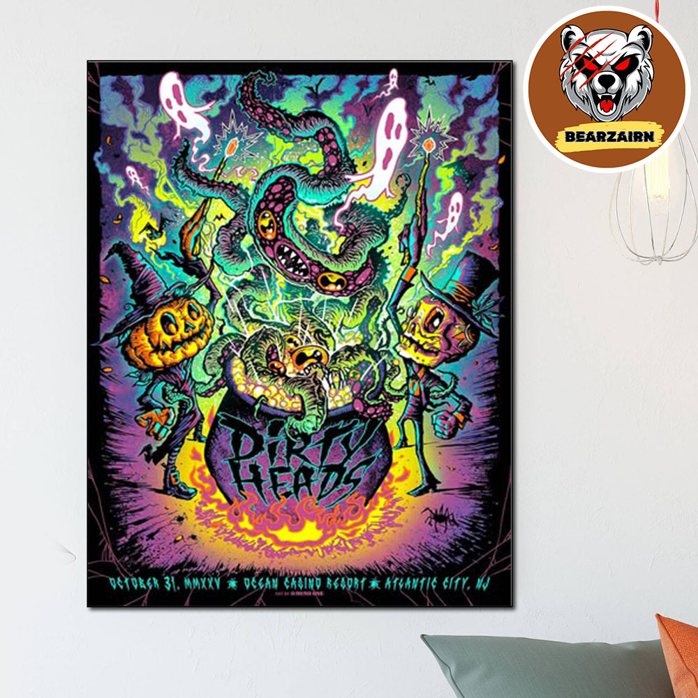 Dirty Heads Halloween Show Poster In Atlantic City NJ At Ocean Casino Resort On October 31 2025 Home Decor Poster Canvas Dirty Heads Halloween Show Poster In Atlantic City NJ At Ocean Casino Resort On October 31 2025 Home Decor Poster Canvas