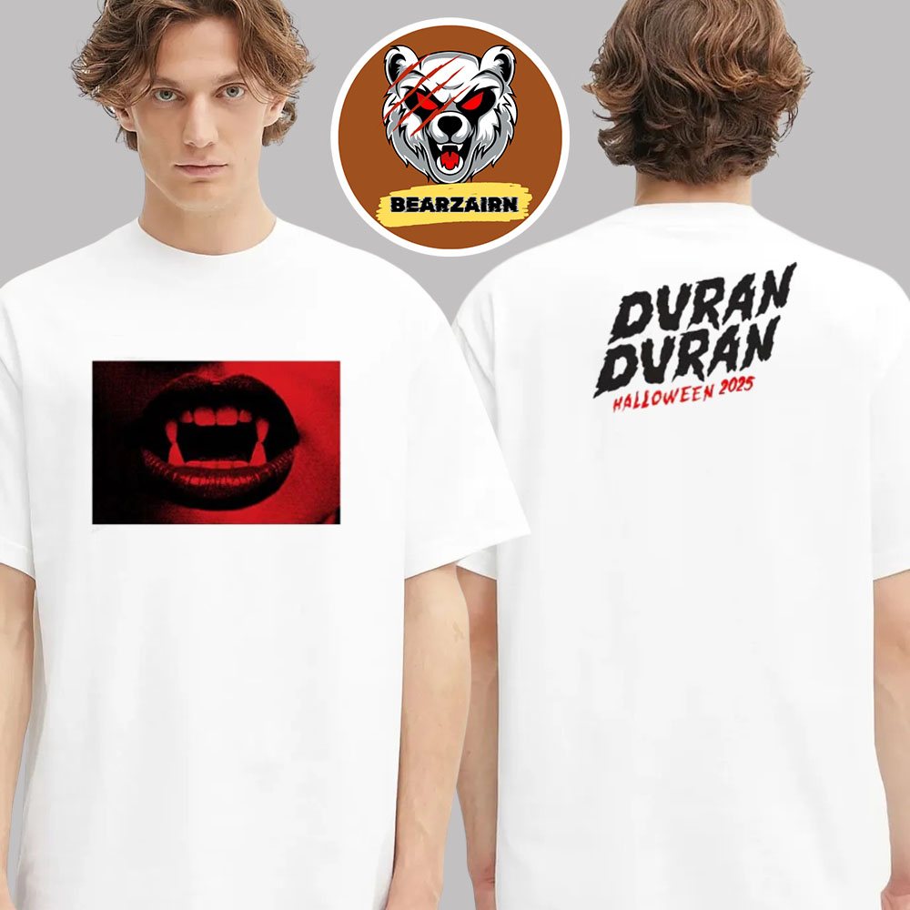 Duran Duran Merch Tee Halloween 2025 Mouth Two Sided Unisex T-Shirt