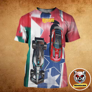 Formula 1 US Grand Prix 2025 Circuit Of The Americas Austin Texas Mercedes-AMG F1 W16 E Performance And Mercedes-AMG GT Black Series  On October 17-19 2025 All Over Print Shirt
