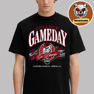 Georgia Bulldogs Football College GameDay Georgia Go Dawgs At Sanford Stadium Athens GA Unisex T-Shirt