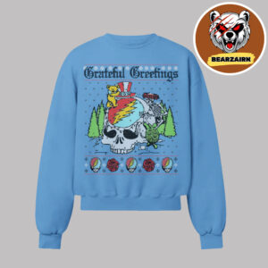 Grateful Dead Skelly Snowman Unisex Crewneck Sweater Grateful Dead Skelly Snowman Unisex Crewneck Sweater