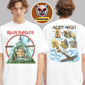 Iron Maiden Aces High Live After Death 40th Anniversary Merch Two Sided Unisex T-Shirt