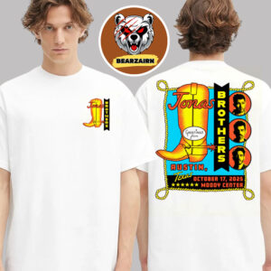 Jonas Brothers Austin TX 2025 Merch Tee Greetings From Your Hometown At Moddy Center On October 17 2025 Two Sided Unisex T-Shirt