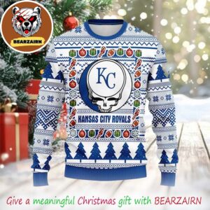 Kansas City Royals Grateful Dead MLB 2025 Christmas Ugly Sweater