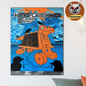 King Gizzard And the Lizard Wizard Limited Poster In Naarm Melbourne At Fed Square On October 24 2025 Home Decor Poster Canvas King Gizzard And the Lizard Wizard Limited Poster In Naarm Melbourne At Fed Square On October 24 2025 Home Decor Poster Canvas