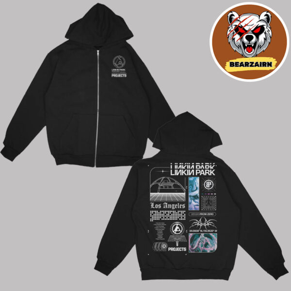 Linkin Park X Brooklyn Projects LA Los Angeles Full Unisex Zip Hoodie