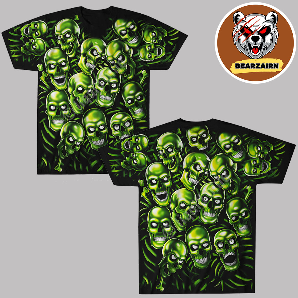 Liquid Blue Skull Green Pile Black 2025 All Over Print Shirt Liquid Blue Skull Green Pile Black 2025 All Over Print Shirt