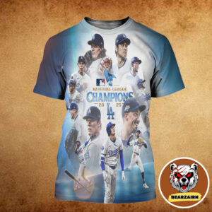 Los Angeles Dodgers Are 2025 NLCS Champions All Over Print Shirt