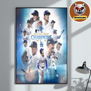 Los Angeles Dodgers Are 2025 NLCS Champions Home Decor Poster Canvas