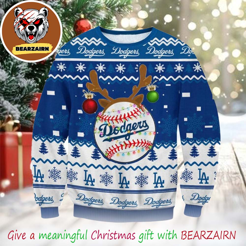 Los Angeles Dodgers Ball Dodgers 2025 Ugly Christmas Sweater For Fans Los Angeles Dodgers Ball Dodgers 2025 Ugly Christmas Sweater For Fans