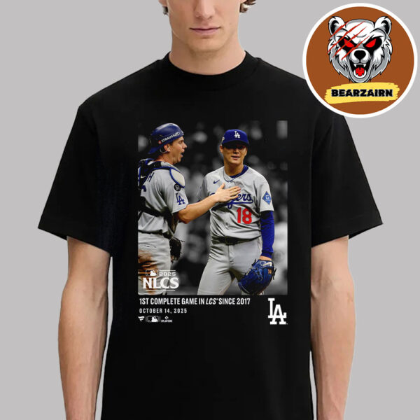 Los Angeles Dodgers Yoshinobu Yamamoto 2025 NLCS MLB  On October 14 2025 Unisex T-Shirt