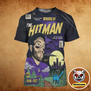 Minnesota Vikings Vs Detroit Lions Matchup Game Day Beware Of The Hitman NFL On November 2 2025 All Over Print Shirt Minnesota Vikings Vs Detroit Lions Matchup Game Day Beware Of The Hitman NFL On November 2 2025 All Over Print Shirt
