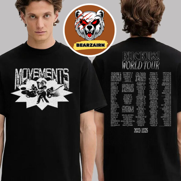 Movements Merch Tee Ruckus World Tour 2023 2025 Two Sided Unisex T-Shirt