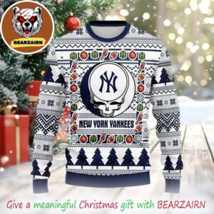 New York Yankees Grateful Dead MLB 2025 Christmas Ugly Sweater