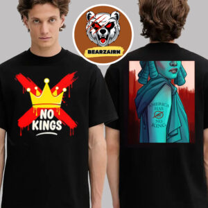 No Kings Logo America Has No King October 18 2025 Two Sided Unisex T-Shirt