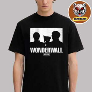 Oasis Wonderwall Silhouette Tee Celebrate 30 Years Of Wonderwall By Iconic 1995 Music Video Unisex T-Shirt