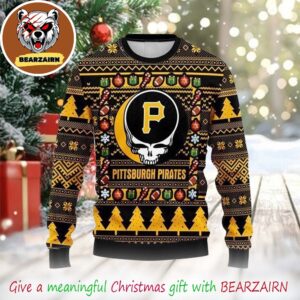 Pittsburgh Pirates Grateful Dead MLB 2025 Christmas Ugly Sweater