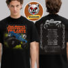 Post Malone Merch Tee Knight Big Ass Stadium Tour 2025 Schedule Two Sided Unisex T-Shirt