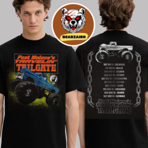 Post Malone Merch Tee Tailgate Big Ass Stadium Tour 2025 Schedule Two Sided Unisex T-Shirt