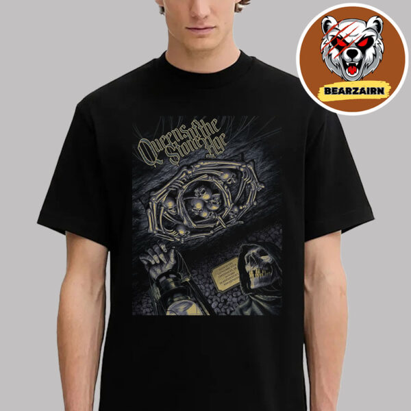 Queens Of The Stone Age Event Poster Alive In The Catacombs Tour 2025 At The DR Koncerthuset In Copenhagen Denmark On October 24 2025 Unisex T-Shirt