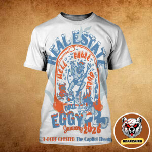 Real Estate And Eggy Hell Froze Over Tour 2025 Event Poster At The Capitol Theatre In Port Chester NY On January 2026 All Over Print Shirt