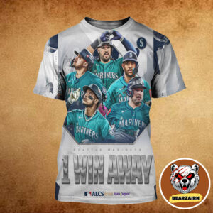 Seattle Mariner One Win Away For MLB ALCS 2025 Champions All Over Print Shirt