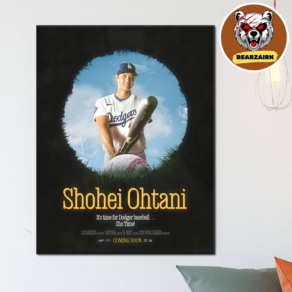 Shohei Ohtani It's Time For Los Angeles Dodgers Baseball Sho Time Sho'in Off In The WorldSeries 2025 Home Decor Poster Canvas Shohei Ohtani It's Time For Los Angeles Dodgers Baseball Sho Time Sho'in Off In The WorldSeries 2025 Home Decor Poster Canvas