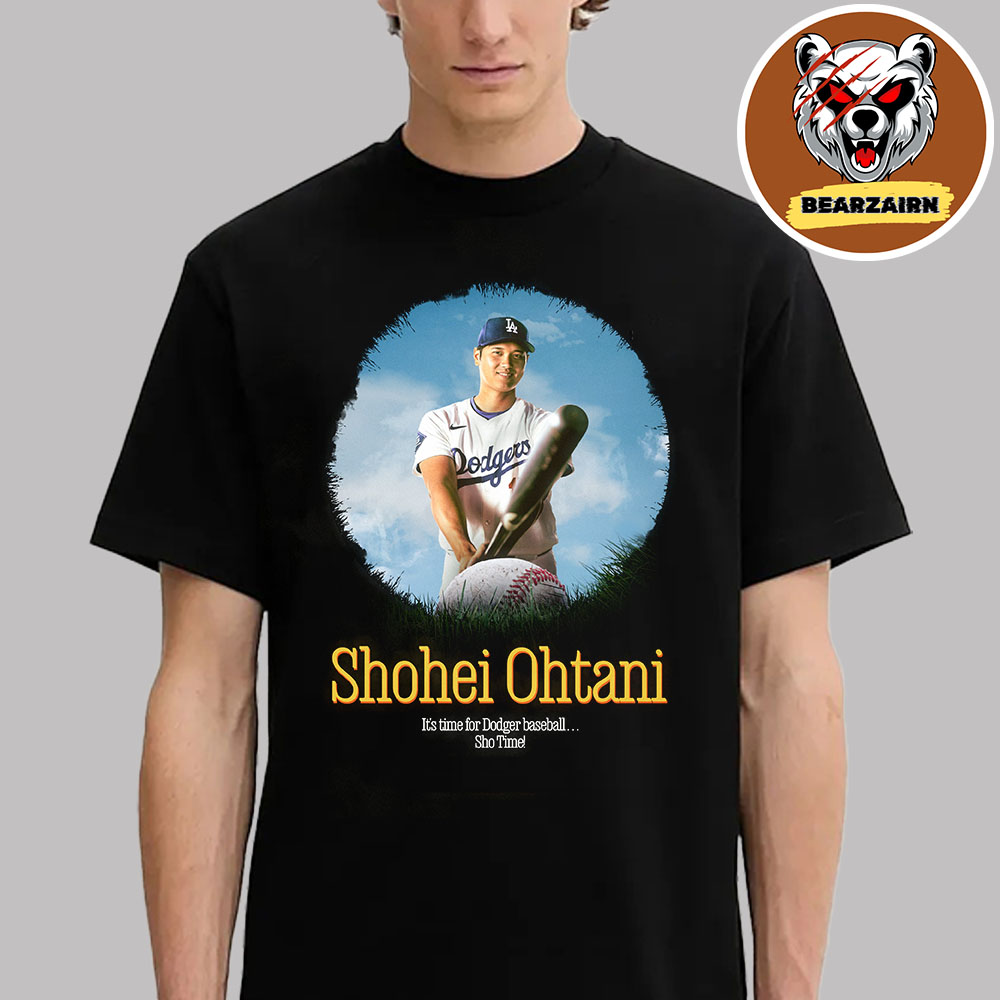 Shohei Ohtani It's Time For Los Angeles Dodgers Baseball Sho Time Sho'in Off In The WorldSeries 2025 Unisex T-Shirt Shohei Ohtani It's Time For Los Angeles Dodgers Baseball Sho Time Sho'in Off In The WorldSeries 2025 Unisex T-Shirt