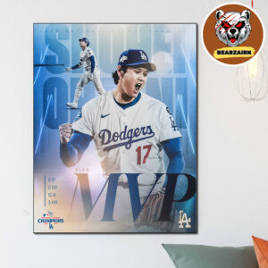 Shohei Ohtani Los Angeles Dodgers Is 2025 NLCS MVP 6IP 0ER 10K 3HR Home Decor Poster Canvas
