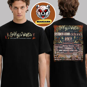 Sick New World 2026 Event Poster Line Up At Texas Motor Speedway In Fort Worth TX On October 24 2026 Two Sided Unisex T-Shirt
