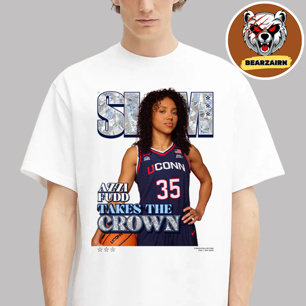 Slam 259 Cover Tee Azzi Fudd Take The Crown UConn Huskies Women's Basketball Unisex T-Shirt Slam 259 Cover Tee Azzi Fudd Take The Crown UConn Huskies Women's Basketball Unisex T-Shirt