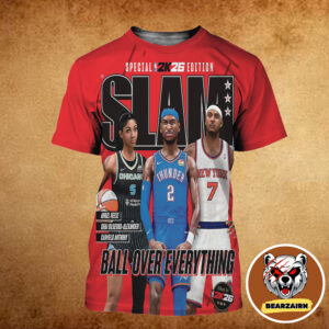 Slam 259 Special 2K26 Edition Cover Poster Angel Reese Shai Gilgeous-Alexander And Carmelo Anthony Ball Over Everything NBA WNBA 2025 All Over Print Shirt Slam 259 Special 2K26 Edition Cover Poster Angel Reese Shai Gilgeous-Alexander And Carmelo Anthony Ball Over Everything NBA WNBA 2025 All Over Print Shirt