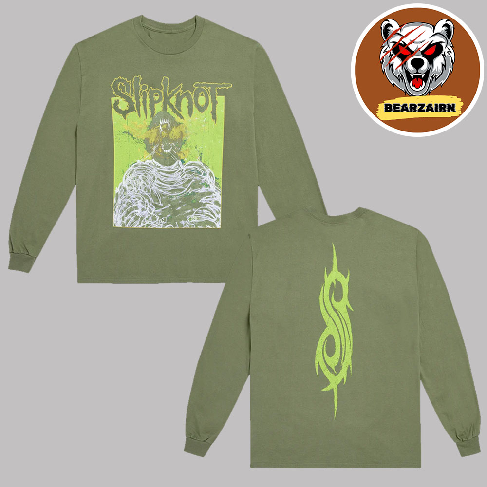 Slipknot Merch Tee Beast Green Unisex Long Sleeve Slipknot Merch Tee Beast Green Unisex Long Sleeve