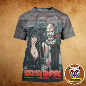 Spooky Empire Halloween Poster In Orlando Florida At Hyatt Regency Orlando On October 31 And November 2 2025 The Clown In Terrifier Artwork All Over Print Shirt Spooky Empire Halloween Poster In Orlando Florida At Hyatt Regency Orlando On October 31 And November 2 2025 The Clown In Terrifier Artwork All Over Print Shirt