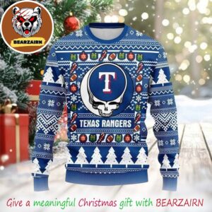Texas Rangers Grateful Dead MLB 2025 Christmas Ugly Sweater