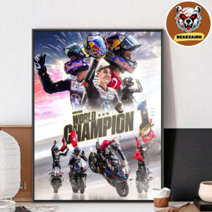 Toprak Razgatlioglu BMW Is 2025 WorldSBK Champion Home Decor Poster Canvas