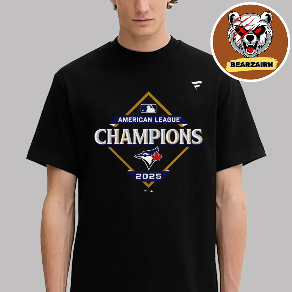 Toronto Blue Jays 2025 American League Champions Locker Room Charcoal Unisex T-Shirt