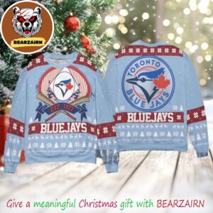 Toronto Blue Jays MLB Blue Jays Gift For Baseball Fans 2025 Christmas Ugly Sweater