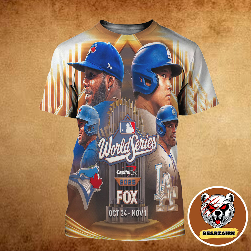 Toronto Blue Jays Vs Los Angeles Dodgers Matchup MLB World Series 2025 All Over Print Shirt