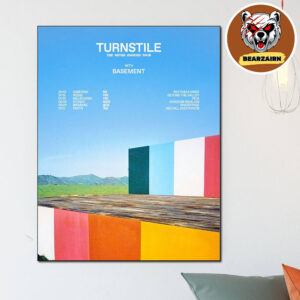 Turnstile The Never Enough Tour 2025 In Australia And New Zealand Schedule Home Decor Poster Canvas