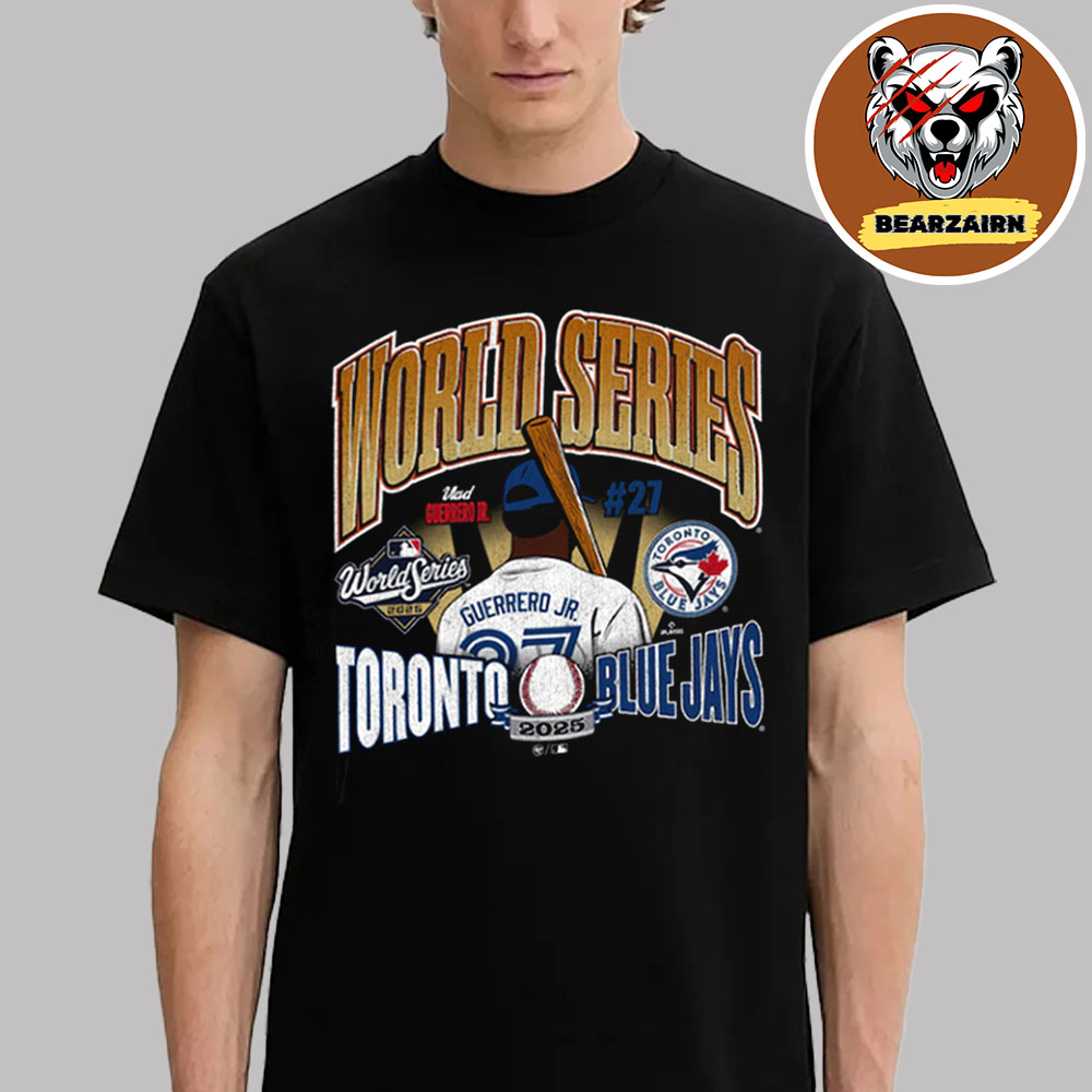 Vladimir Guerrero Jr. Toronto Blue Jays 2025 World Series Showdown Player Unisex T-Shirt Vladimir Guerrero Jr. Toronto Blue Jays 2025 World Series Showdown Player Unisex T-Shirt