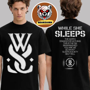 While She Sleeps Merch Tee Discog Emblem The Poison Singapore 2025 Tour Two Sided Unisex T-Shirt