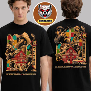 49 Winchester Event Poster Night 1 And 2 At Ryman Auditorium In Nashville Tennessee On November 14 And 15 2025 Two Sided Unisex T-Shirt