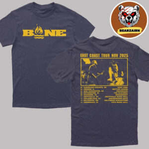 BANE Band Merch Tee East Coast Tour November 2025 Schecule Two Sided Unisex T-Shirt