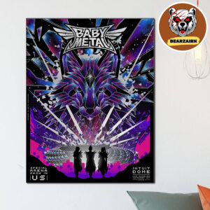 Babymetal Los Angeles 2025 Concert Poster At Intuit Dome On November 1st 2025 Special Arena Show In US Home Decor Poster Canvas