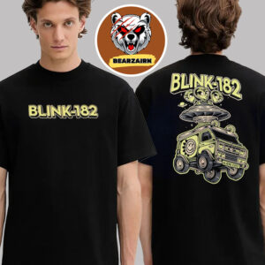 Blink 182 Aliens Do Exist Tultex Tour 2025 Merch Two Sided Unisex T-Shirt