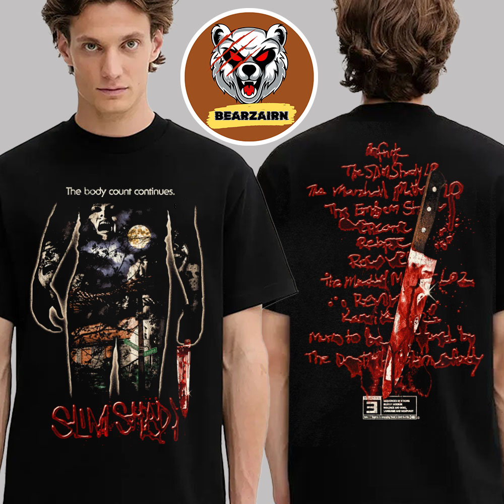 Eminem Shady Massacre Capsule The Body Count Continues Two Sided Unisex T-Shirt Eminem Shady Massacre Capsule The Body Count Continues Two Sided Unisex T-Shirt